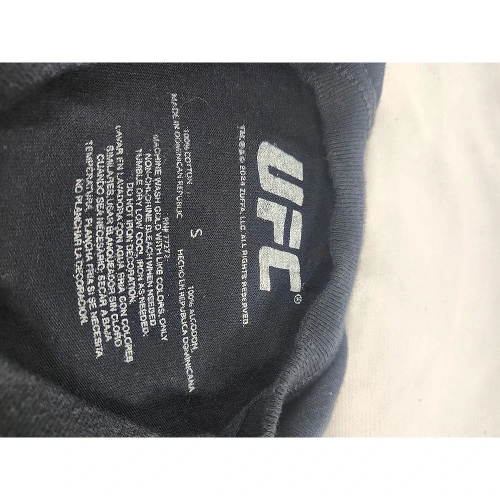 UFC Worldwide Graphic T-Shirt Kids Small Black Conor McGregor Israel Adesanya